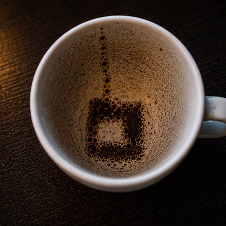 RECTANGLE OR SQUARE coffee grounds symbol photo variation 1