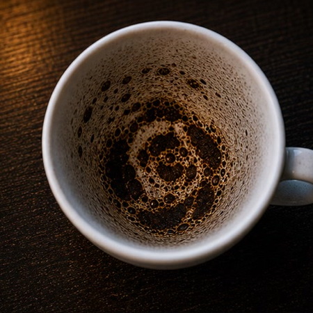 ROSE coffee grounds symbol photo variation 1