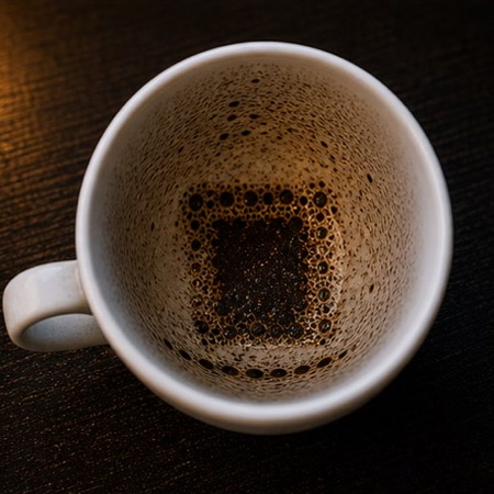 RUG coffee grounds symbol photo variation 2