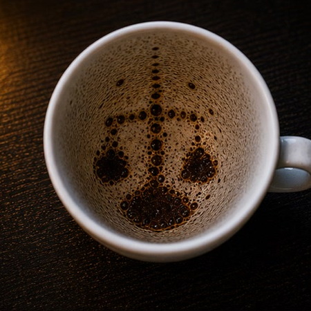 SCALE coffee grounds symbol photo variation 1