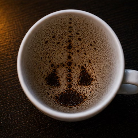 SCALE coffee grounds symbol photo variation 3