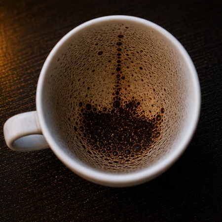 SHIP coffee grounds symbol photo variation 2