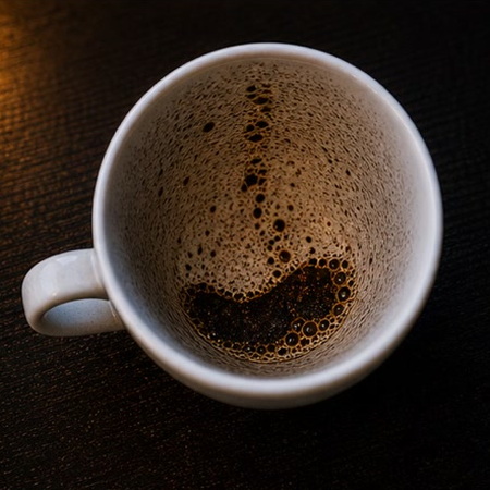 SHOE coffee grounds symbol photo variation 2