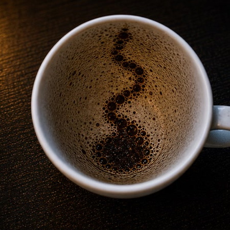 SNAKE coffee grounds symbol photo variation 1