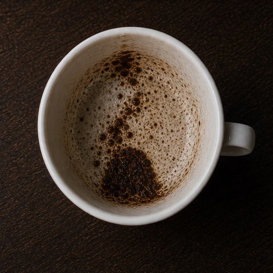 THIMBLE coffee grounds symbol photo variation 3