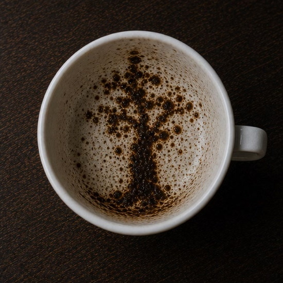 TREE coffee grounds symbol photo variation 1