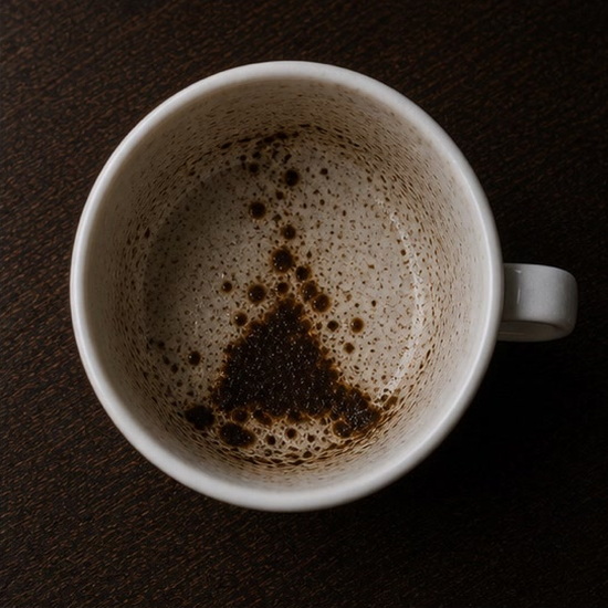 TRIANGLE coffee grounds symbol photo variation 1