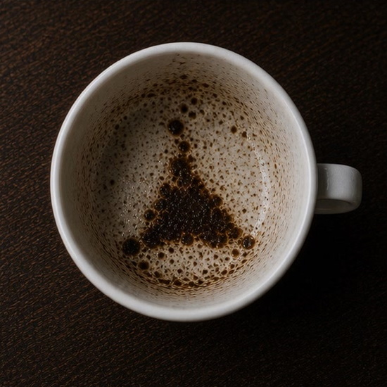 TRIANGLE coffee grounds symbol photo variation 2