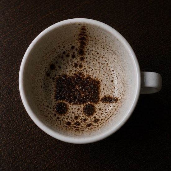 WAGON coffee grounds symbol photo variation 1