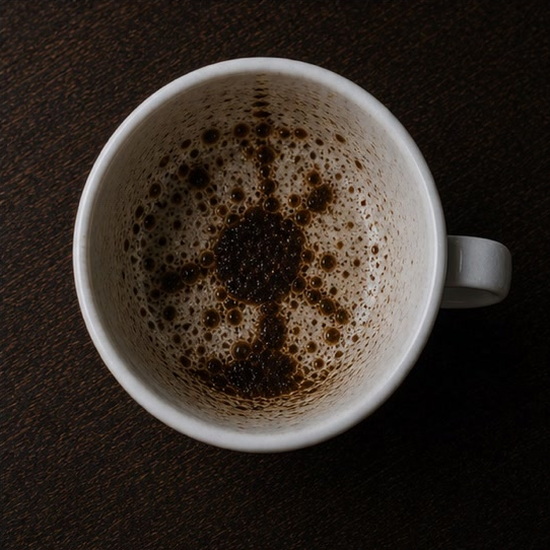 WHEEL coffee grounds symbol photo variation 3
