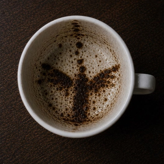 WINGS coffee grounds symbol photo variation 1