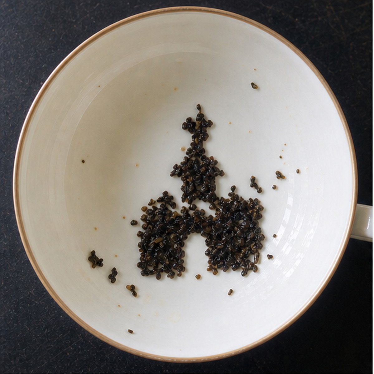Abbey tea leaf reading cup example