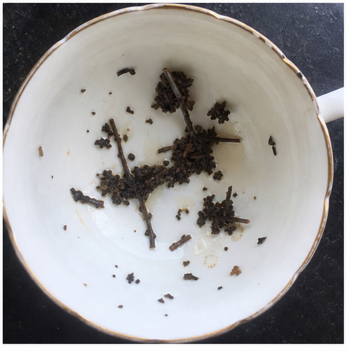 Aircraft tea leaves cup variation three
