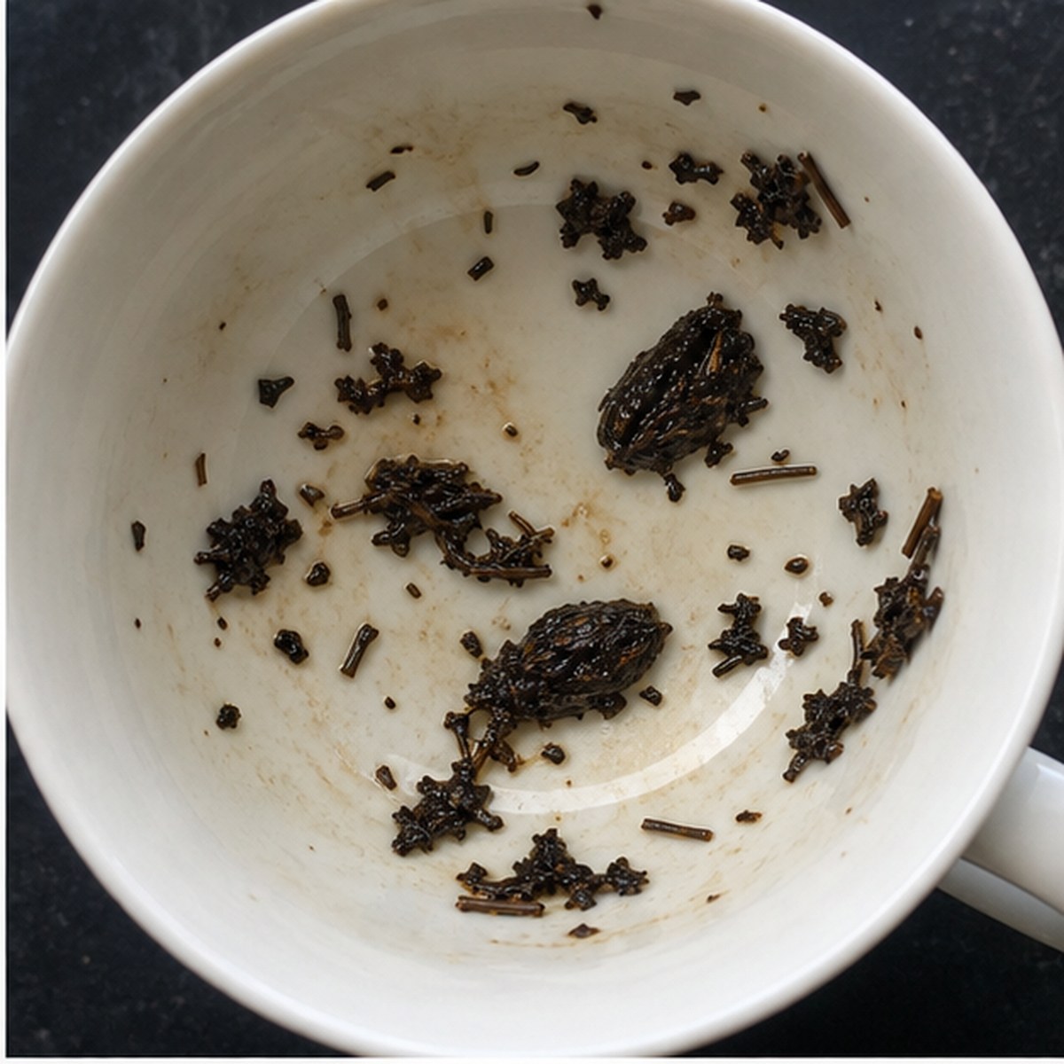 Almonds tea leaves cup variation one
