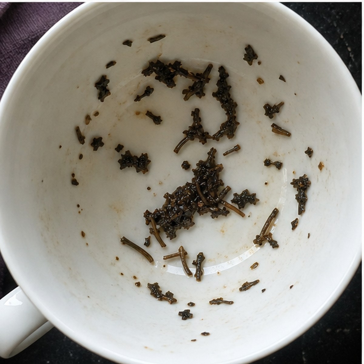 Almonds tea leaves cup variation two
