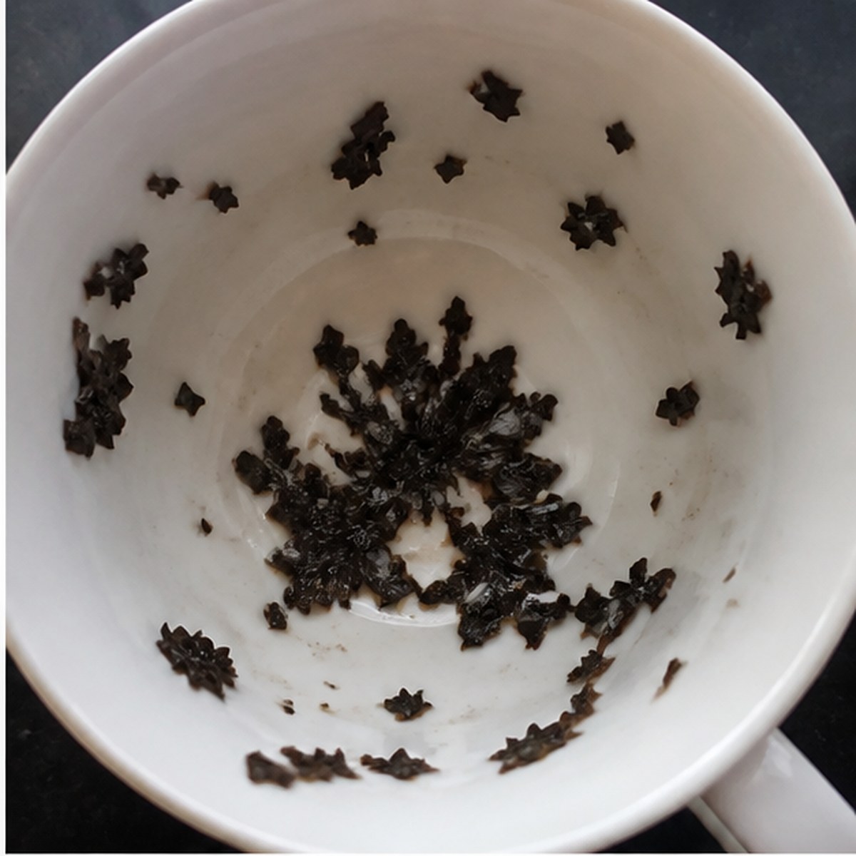 Anemone tea leaves cup variation one
