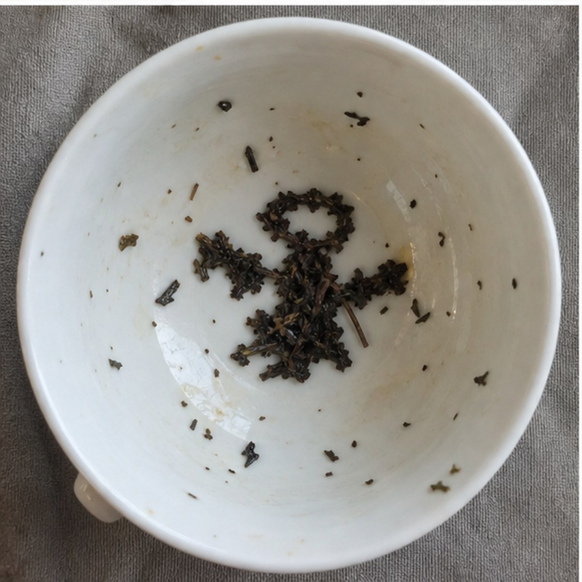 Angel tea leaves cup variation two