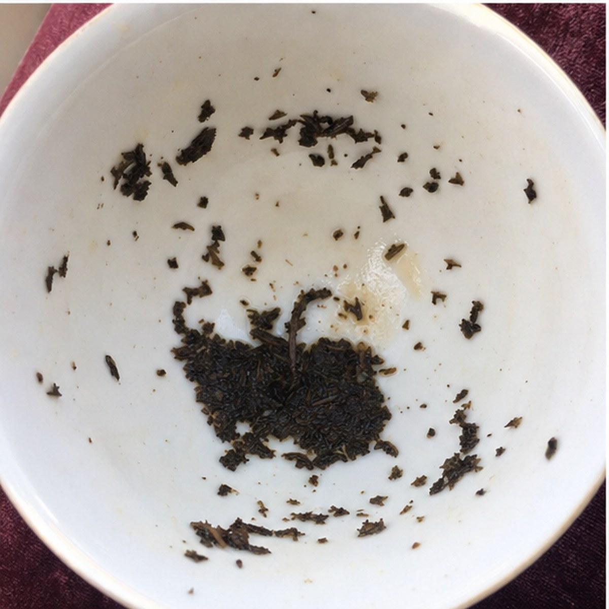 Apple tea leaves cup variation two