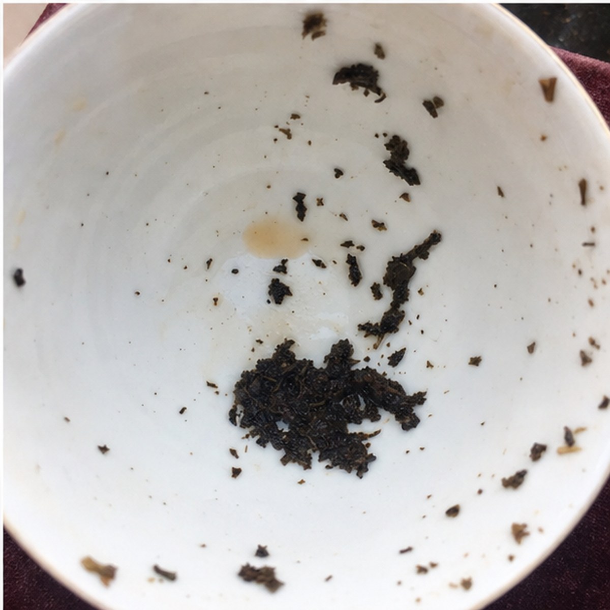 Apple tea leaves cup variation three