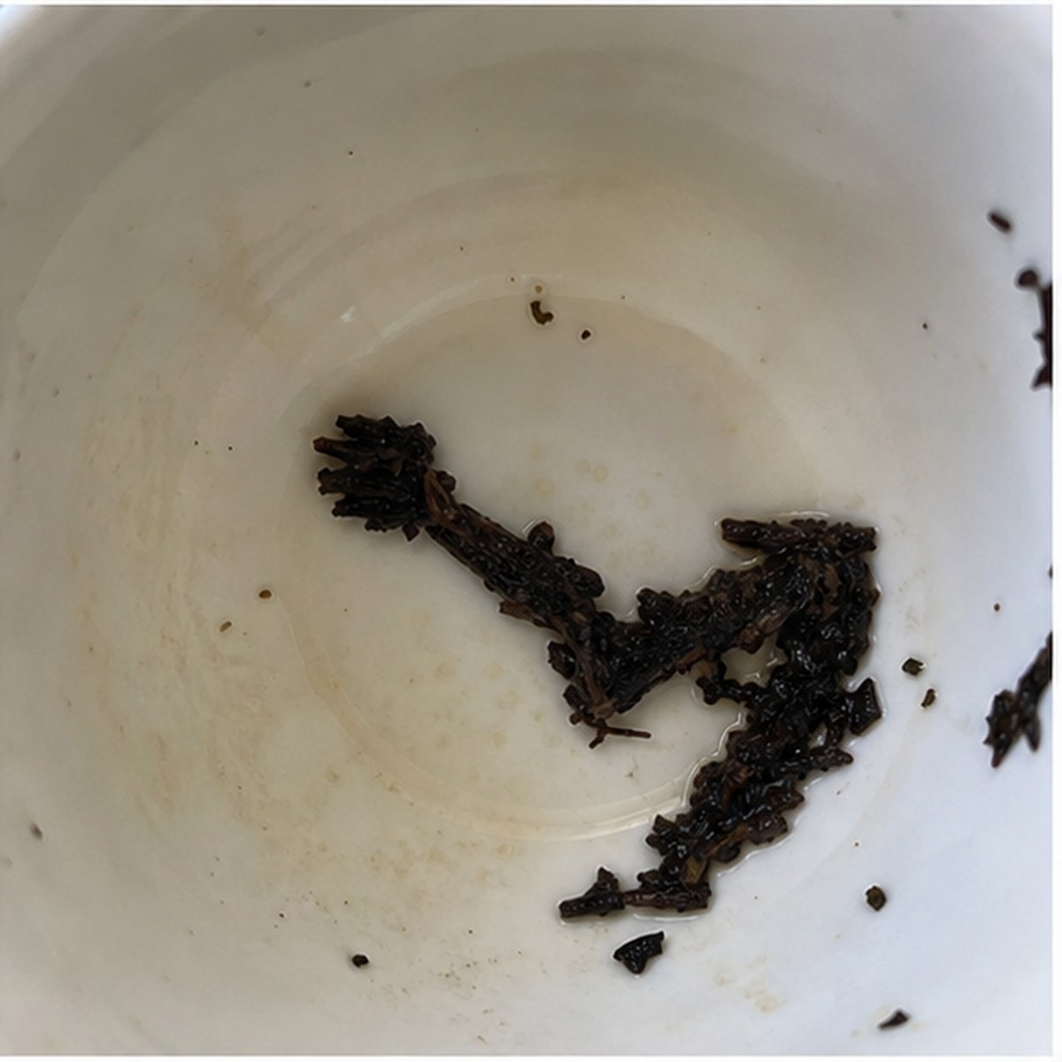 Arm tea leaf reading cup example