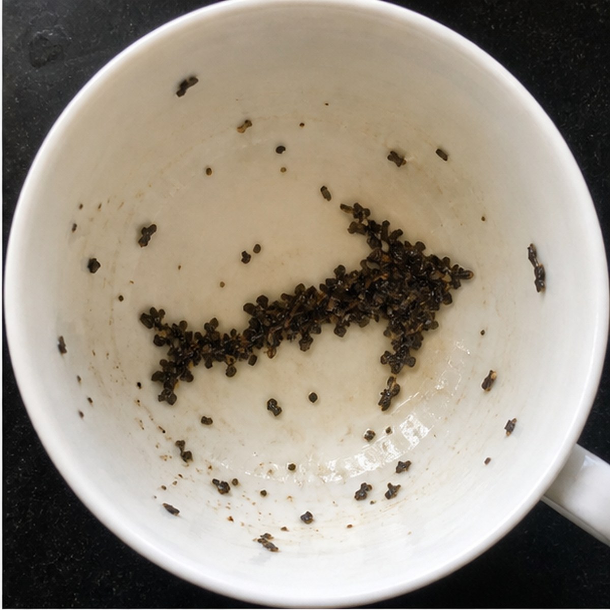Arrow tea leaves cup variation one