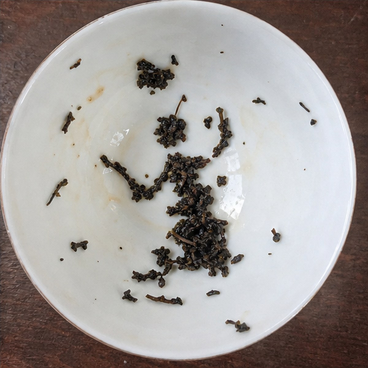 Artist tea leaves cup variation three