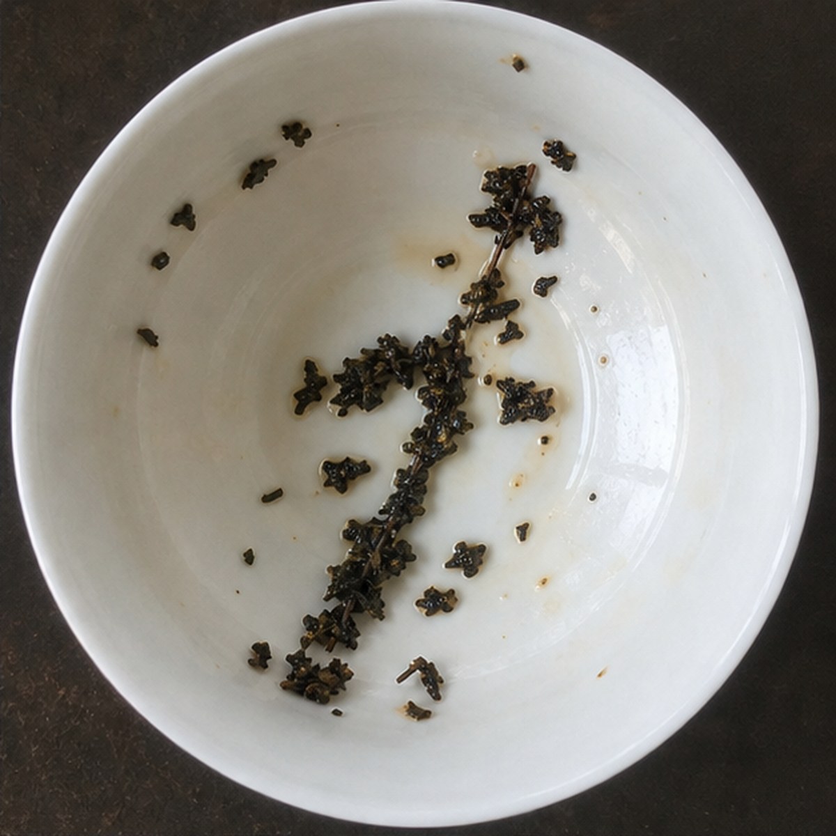 Artist'S Mahl Stick tea leaves cup variation one