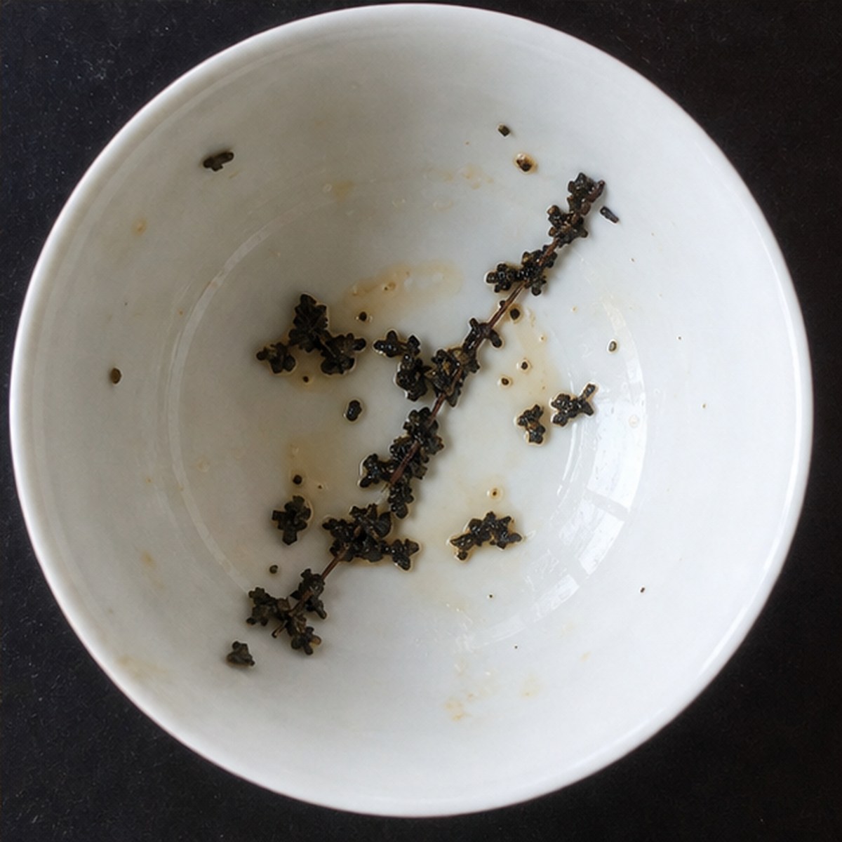 Artist'S Mahl Stick tea leaves cup variation three