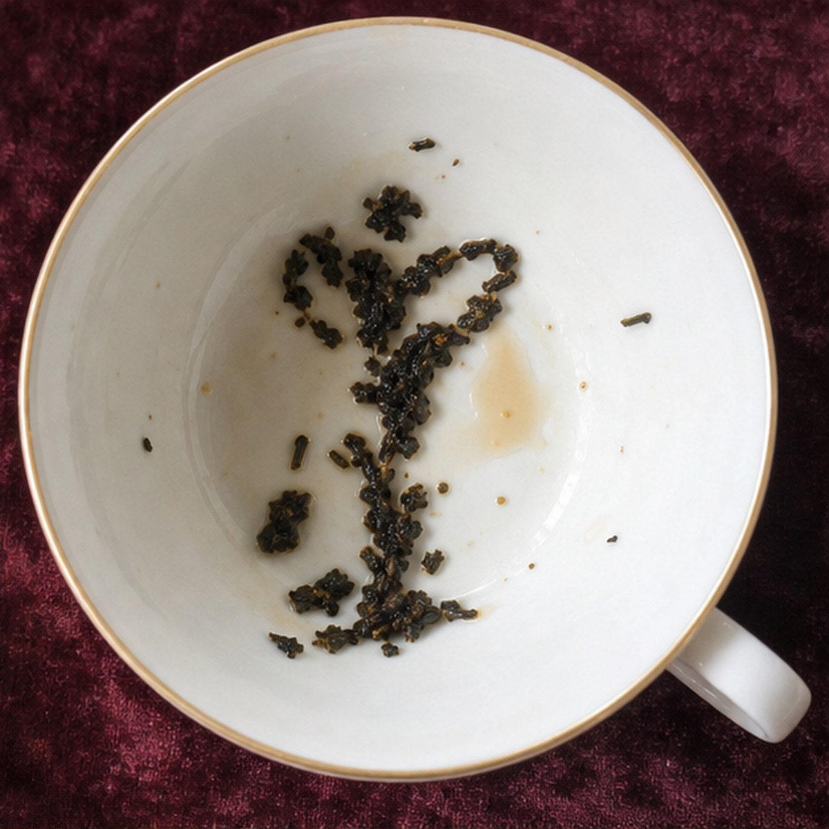 Arum Lily tea leaves cup variation one