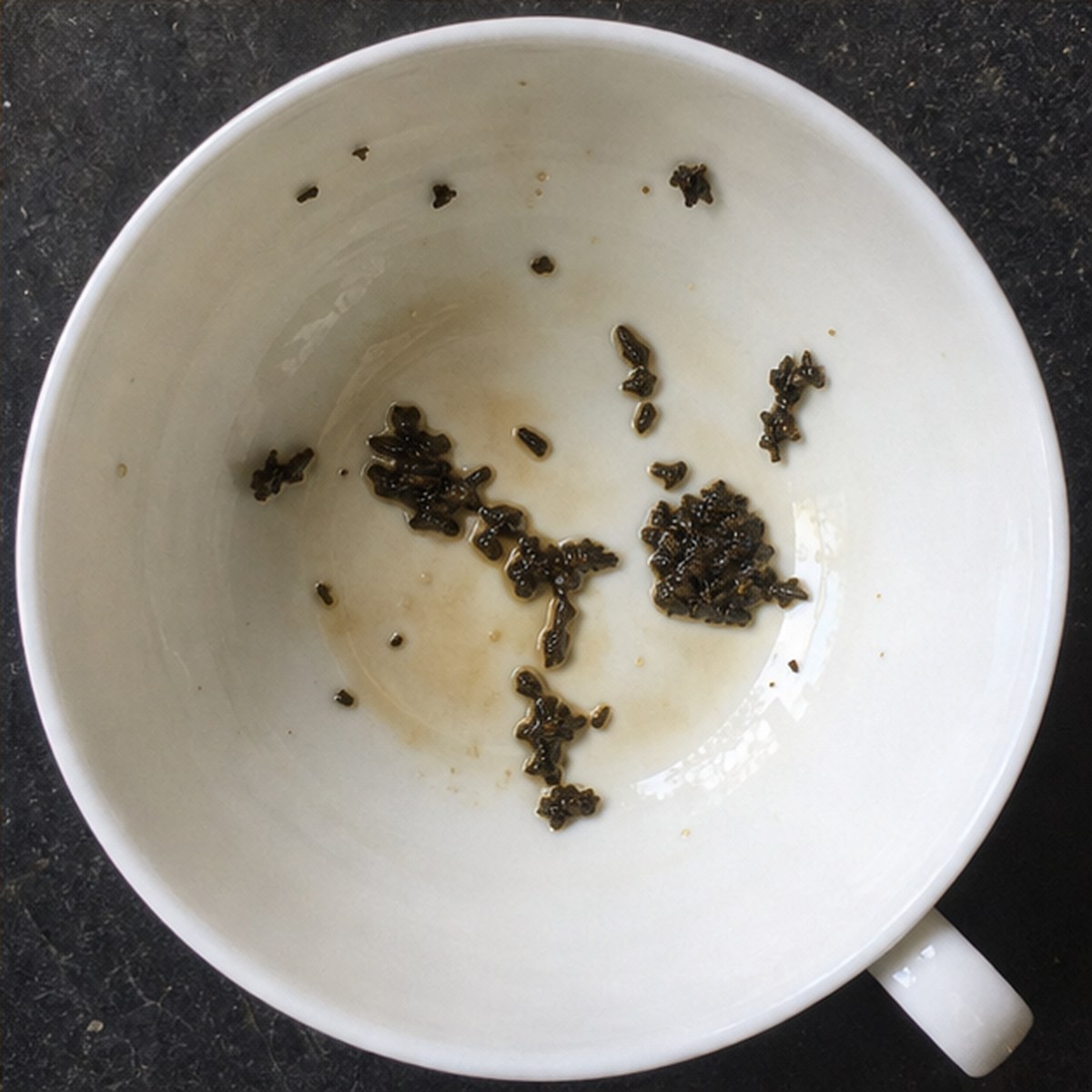 Ass tea leaves cup variation three