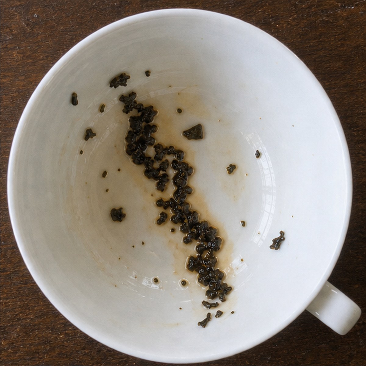 Bacon tea leaves cup variation one