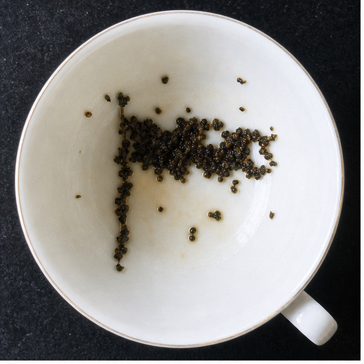 Banner tea leaf reading cup example
