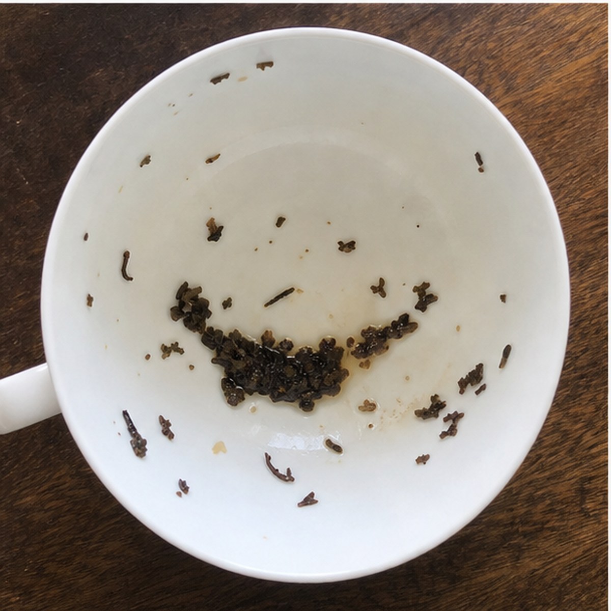Basin tea leaves cup variation two