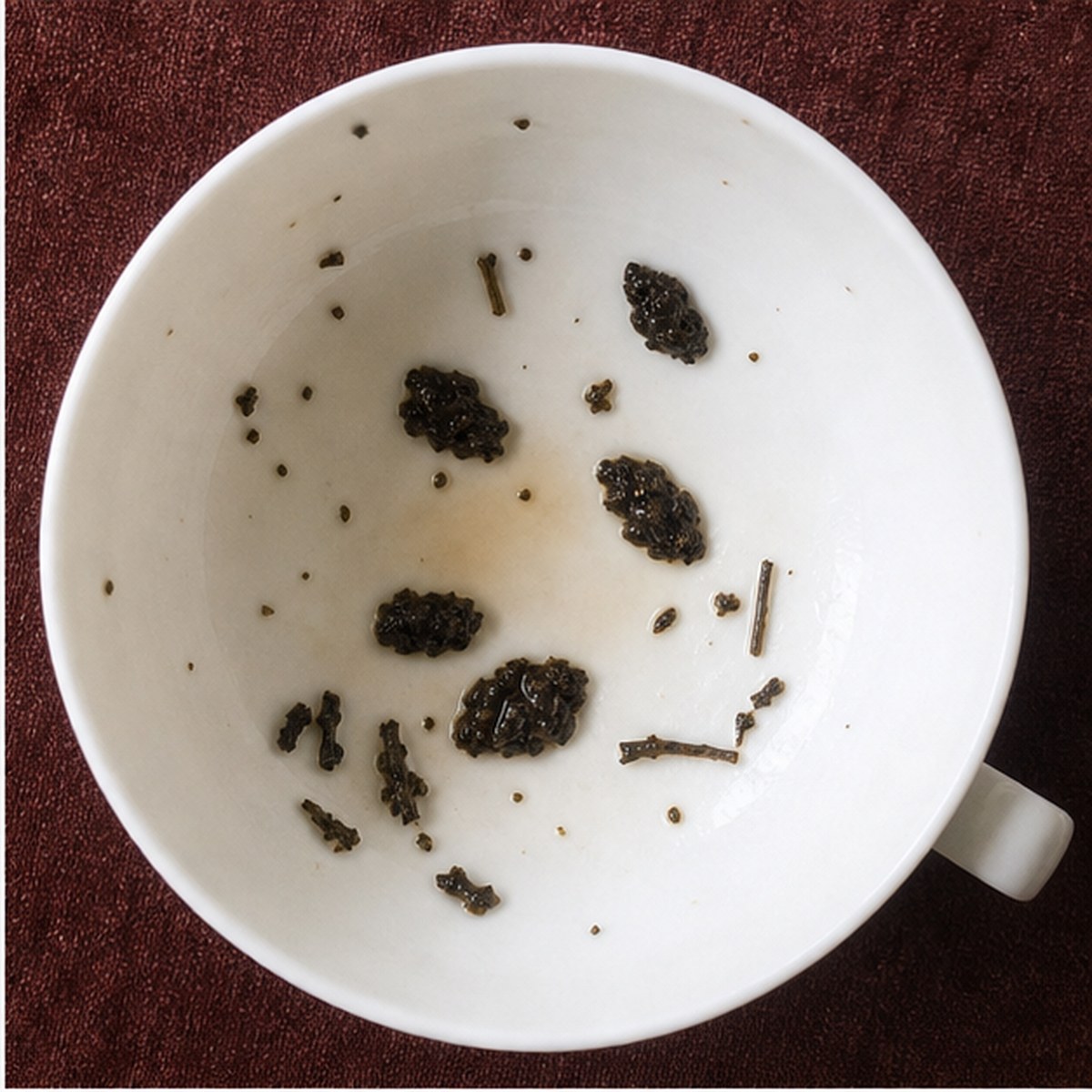 Beans tea leaves cup variation one