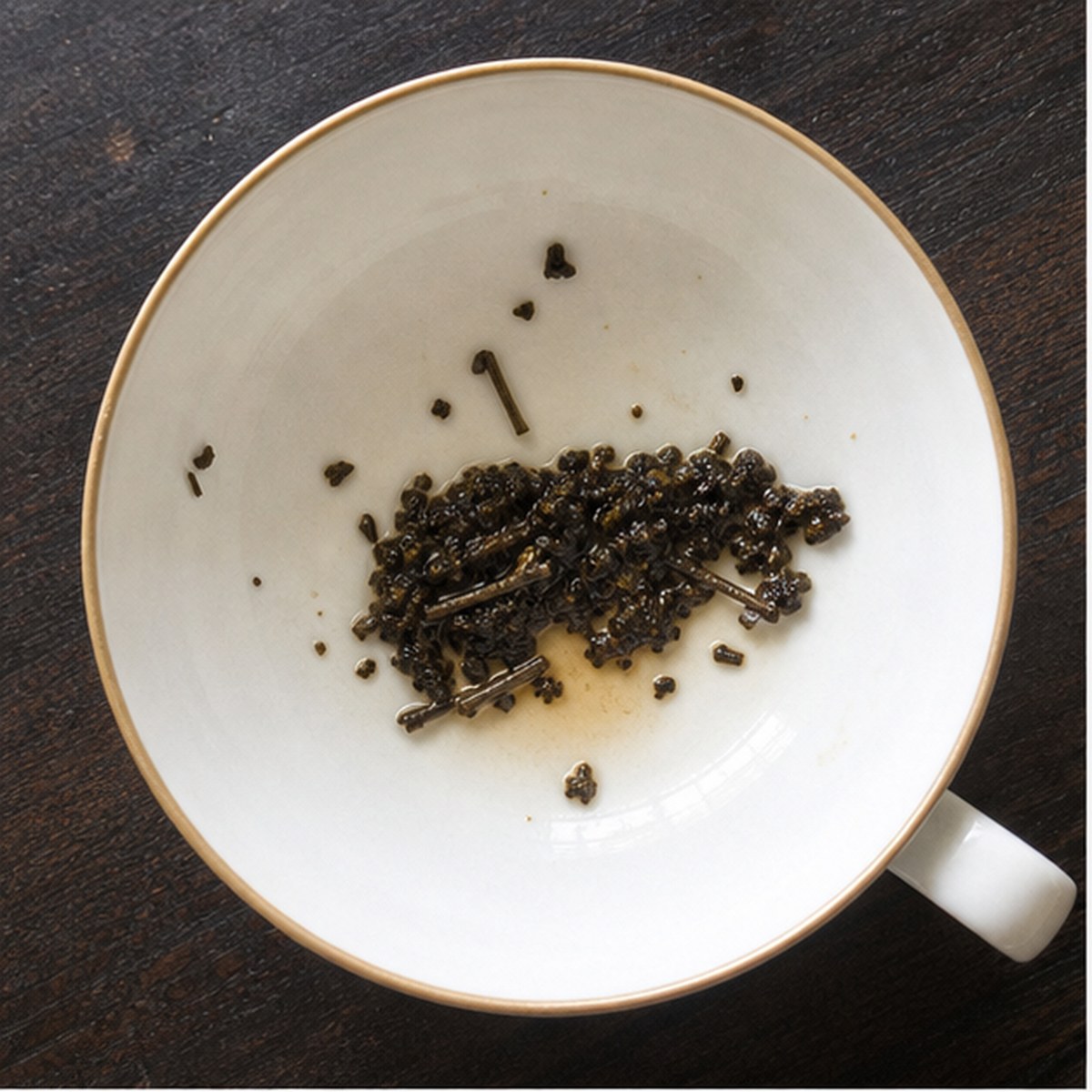 Beef tea leaf reading cup example