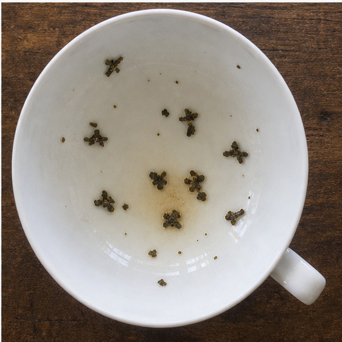 Bees tea leaves cup variation three
