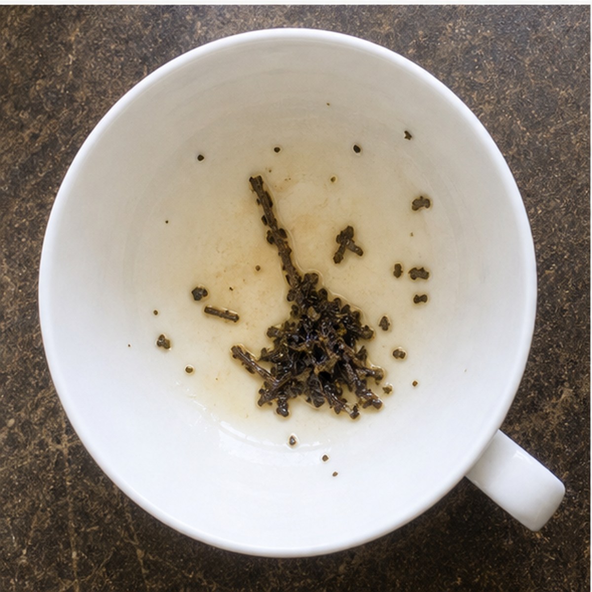 Besom tea leaves cup variation two