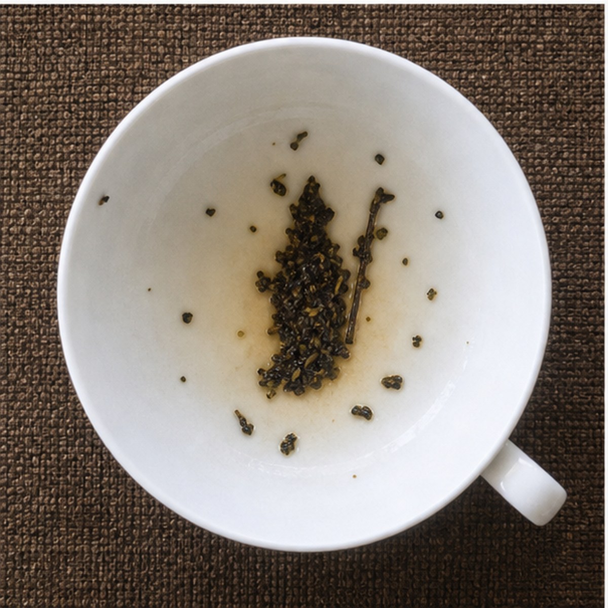 Bishop tea leaves cup variation two