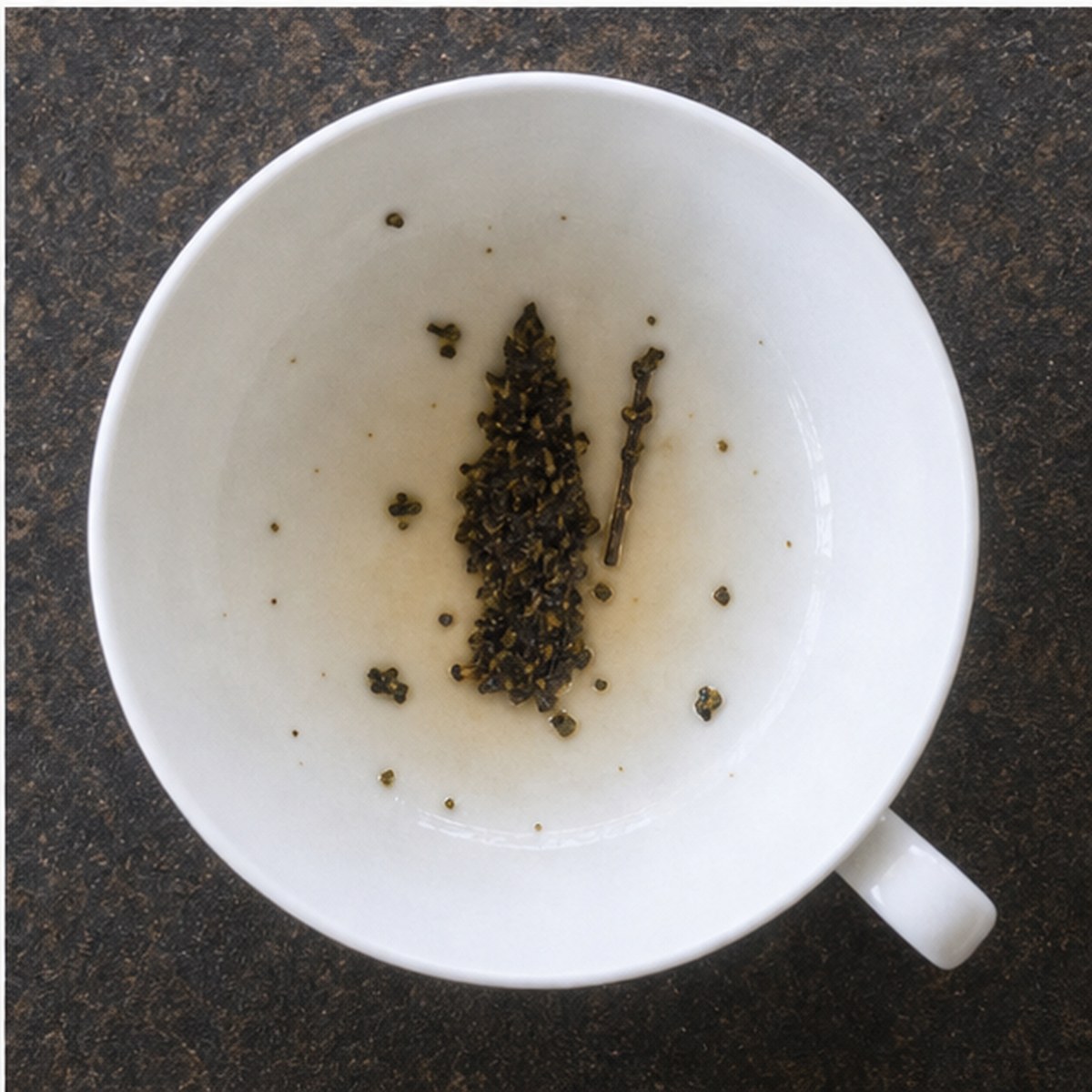 Bishop tea leaves cup variation three