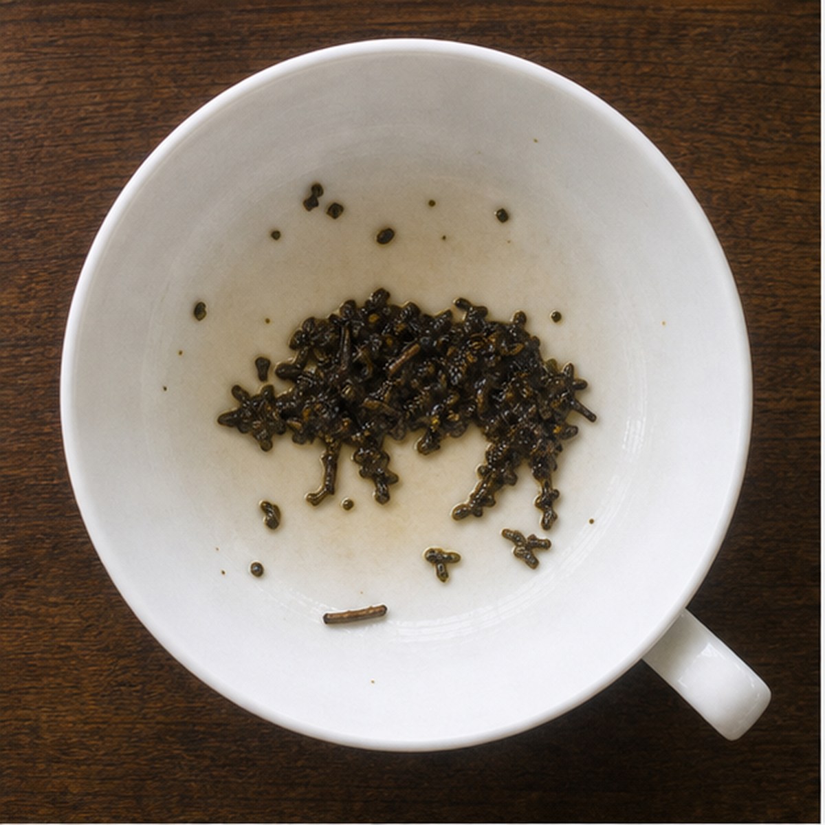 Boar tea leaf reading cup example