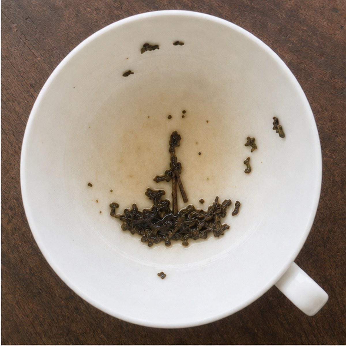 Boat tea leaves cup variation one