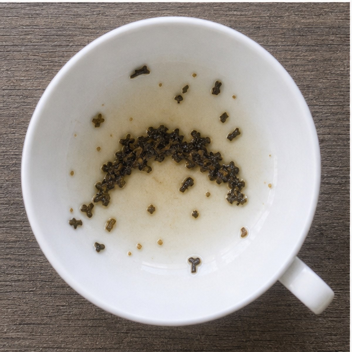 Boomerang tea leaves cup variation two