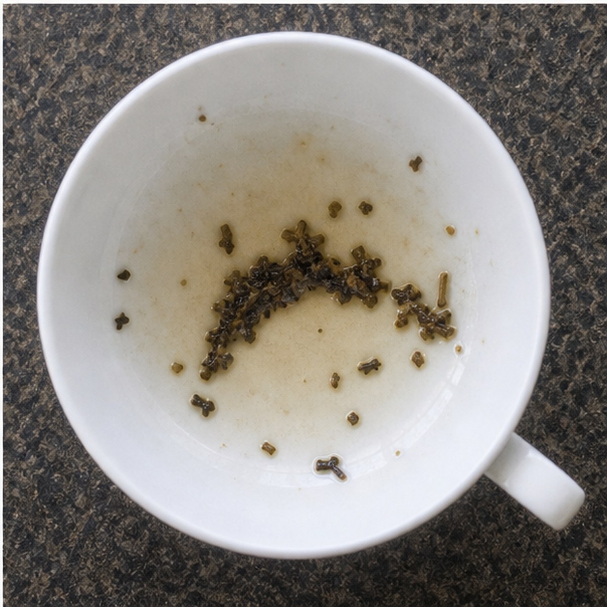 Boomerang tea leaves cup variation three