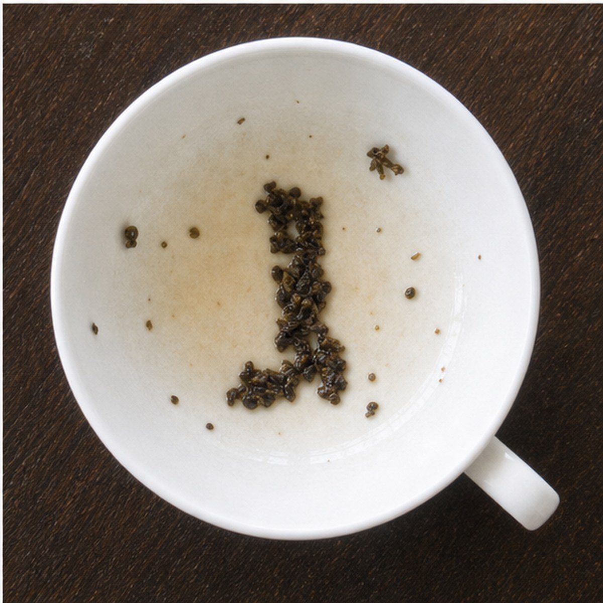 Boot-Tree tea leaves cup variation three