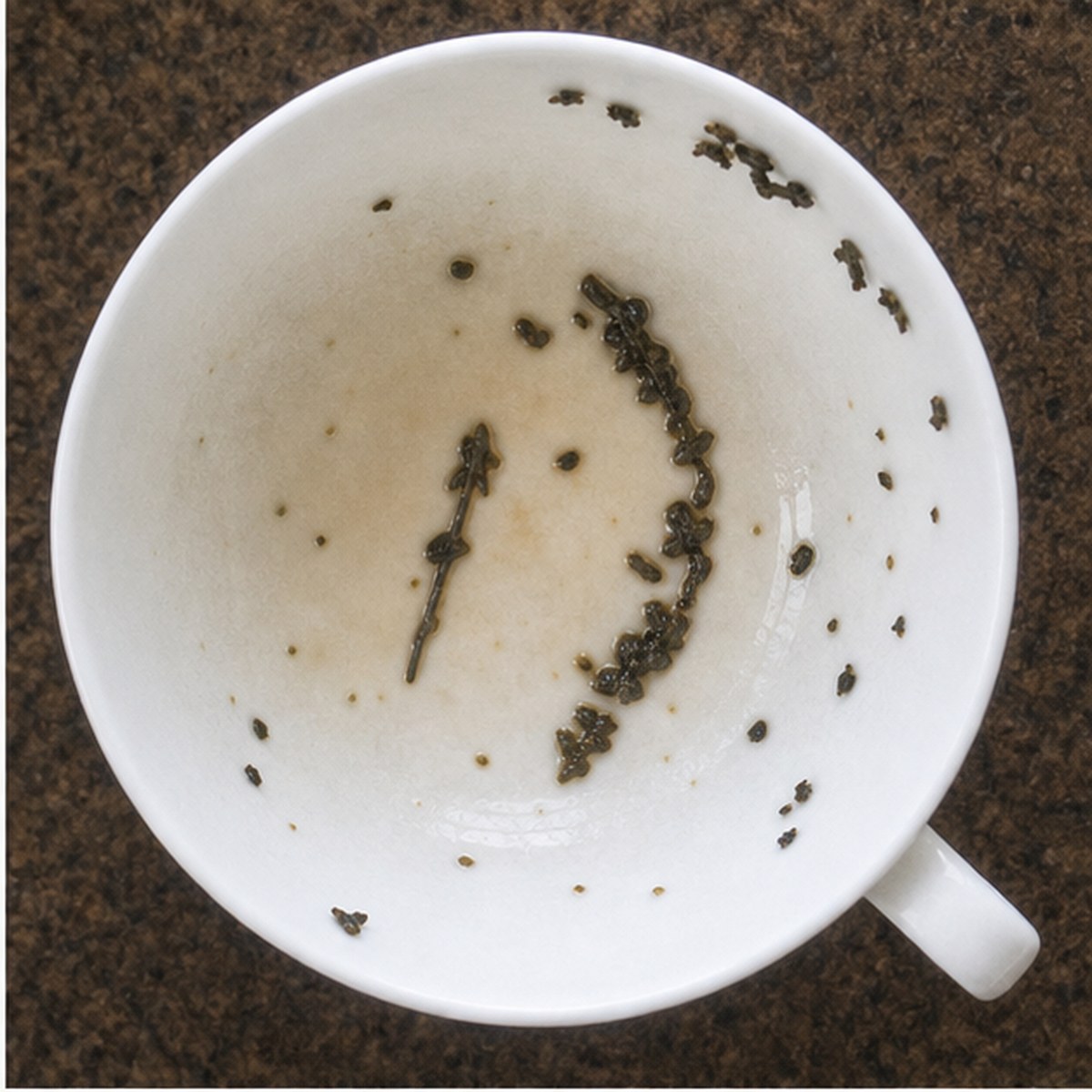 Bow And Arrow tea leaves cup variation one