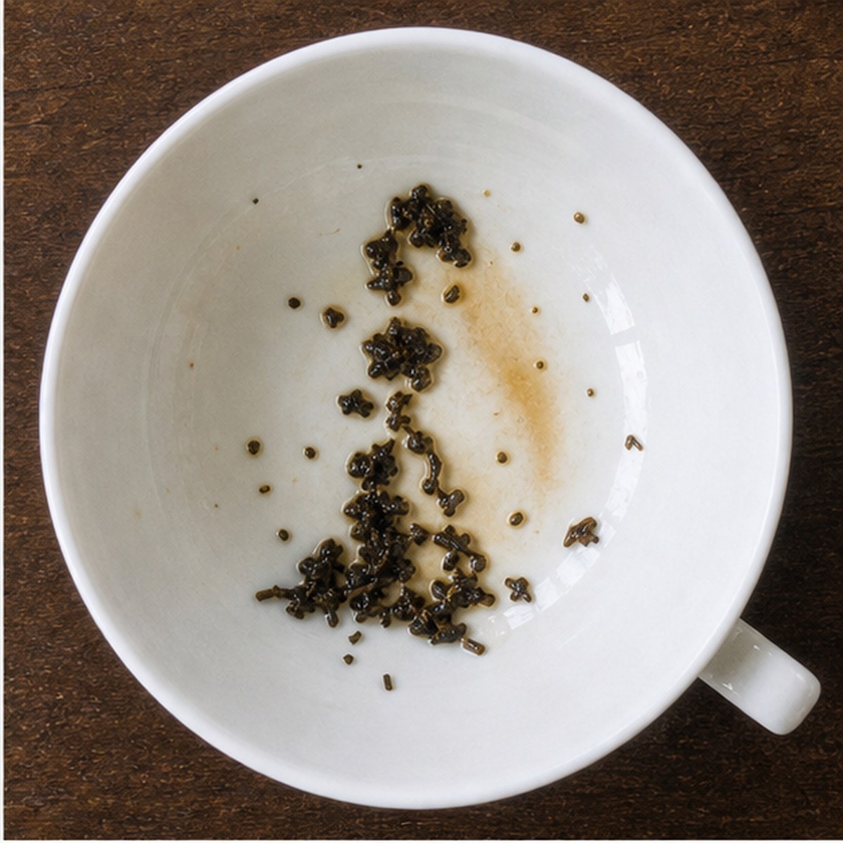 Bride tea leaves cup variation one