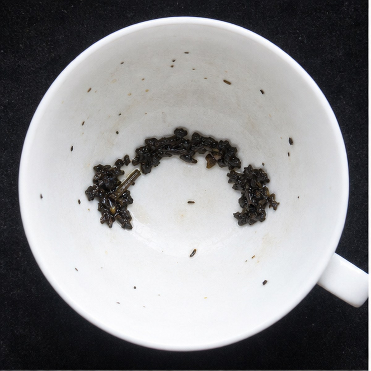 Bridge tea leaf reading cup example