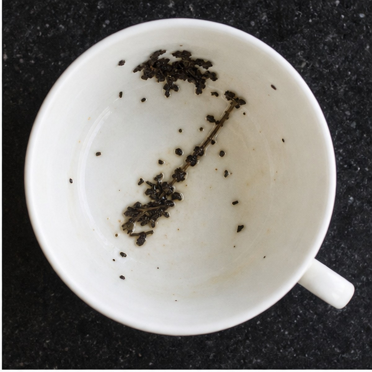 Broom tea leaves cup variation one