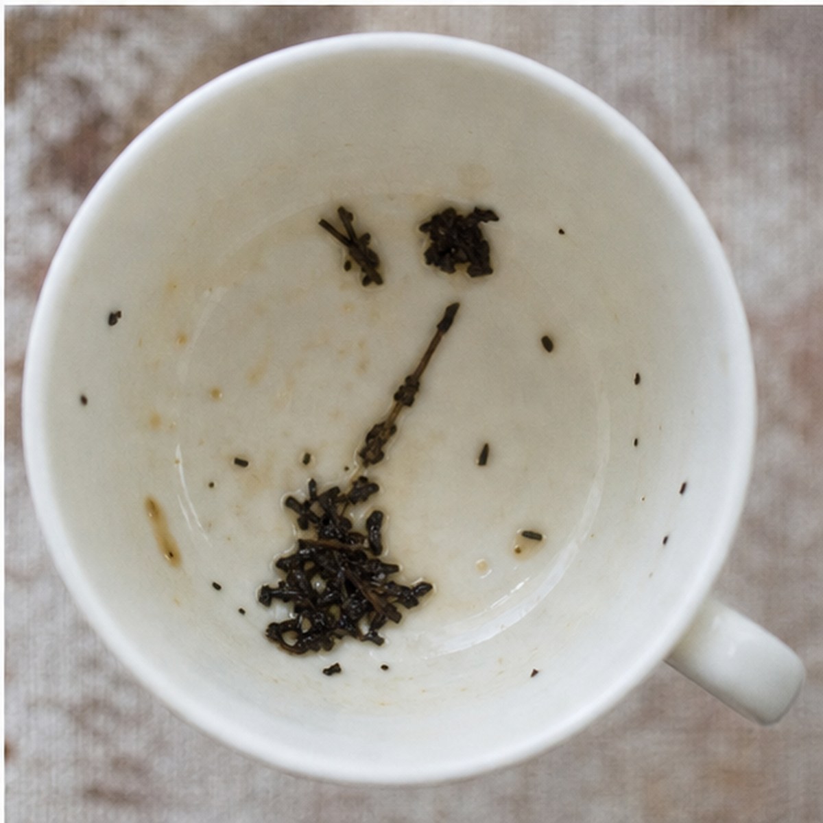 Broom tea leaves cup variation three
