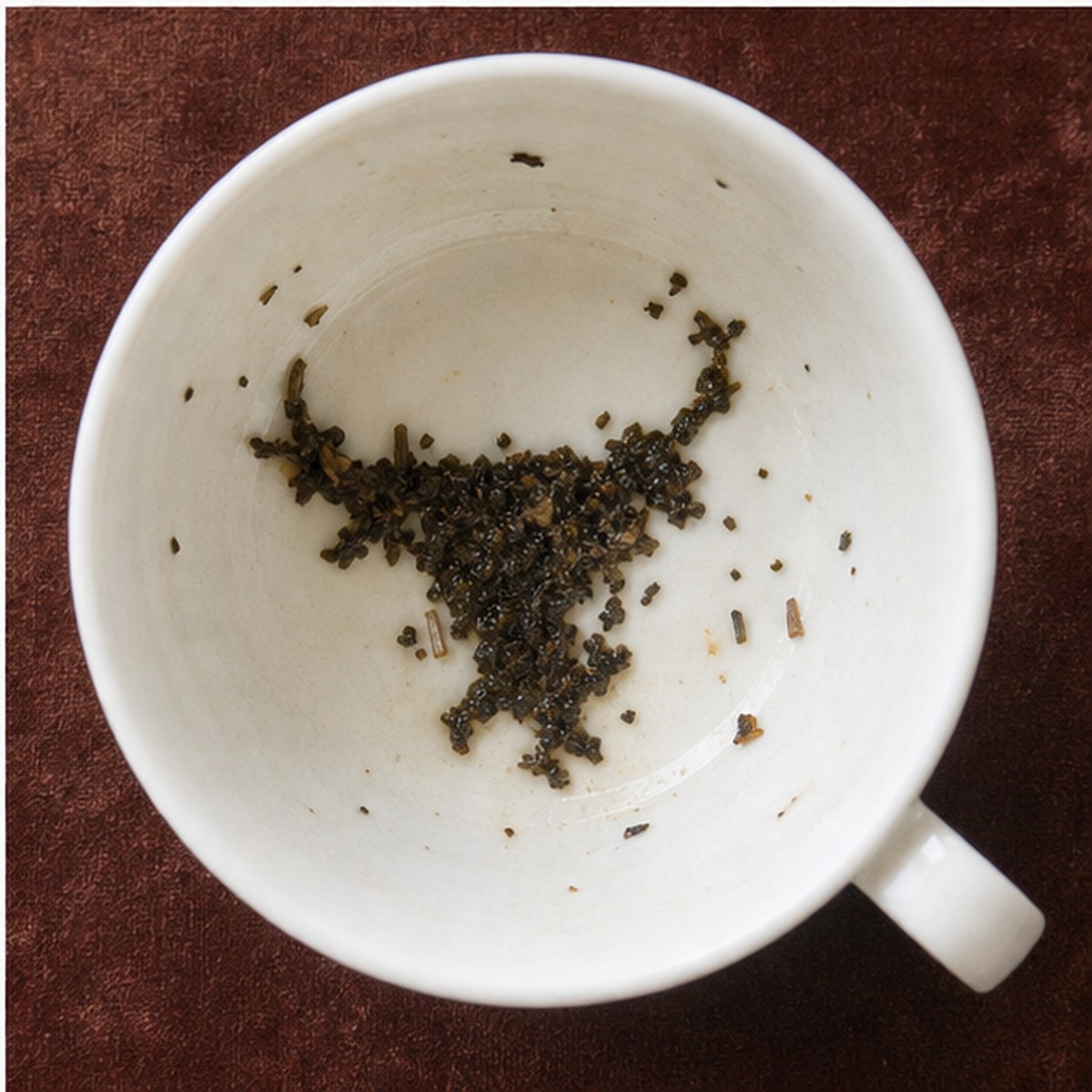 Bull tea leaves cup variation three